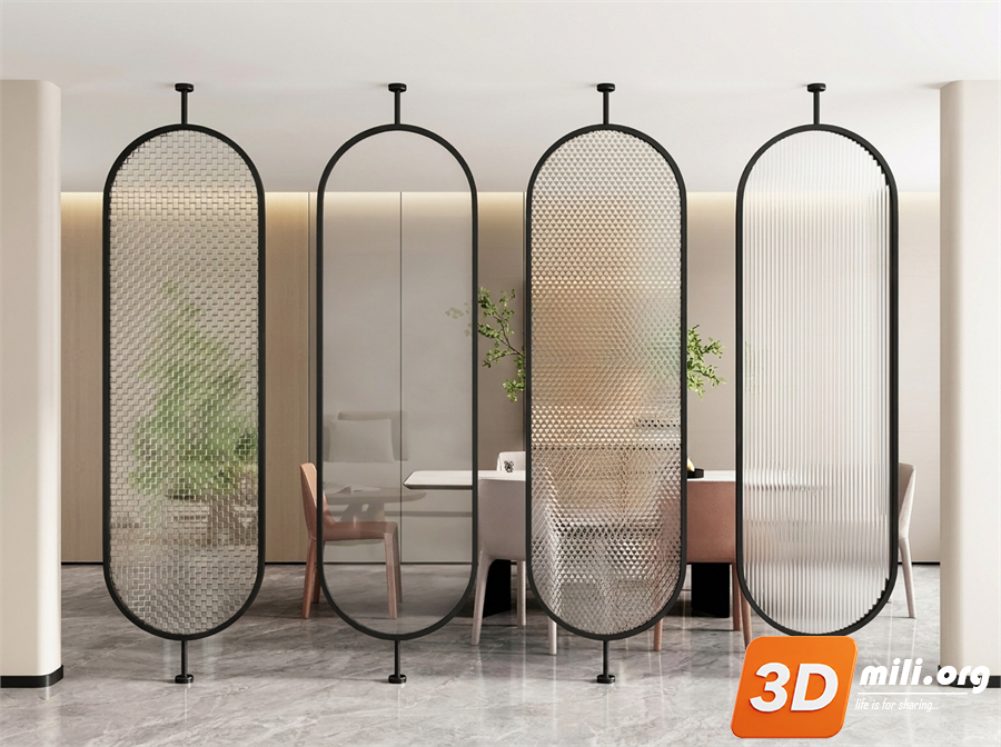 Folding screen Skp Files 
